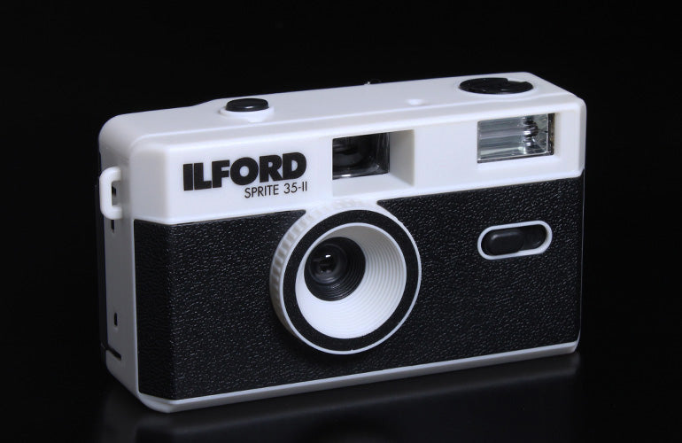 Ilford Sprite 35-II silver and black analog camera