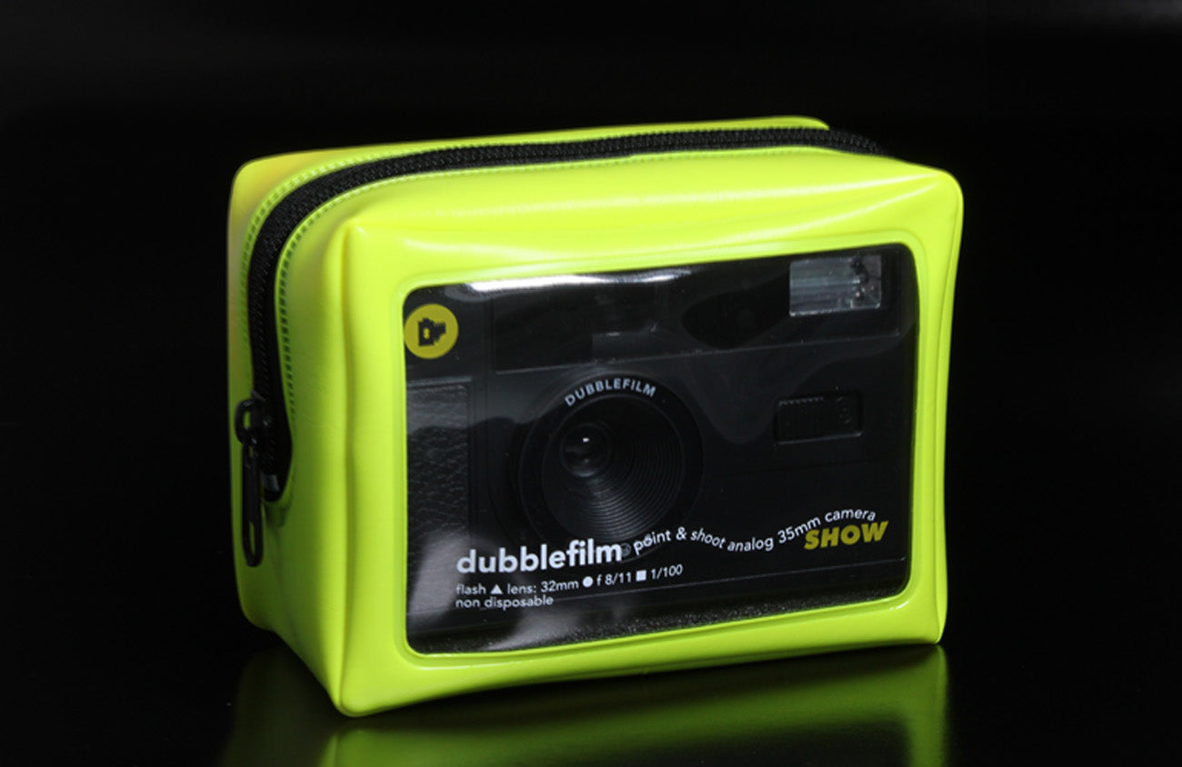 Dubblefilm Show filmes fényképezőgép (fekete/neonzöld tokkal)