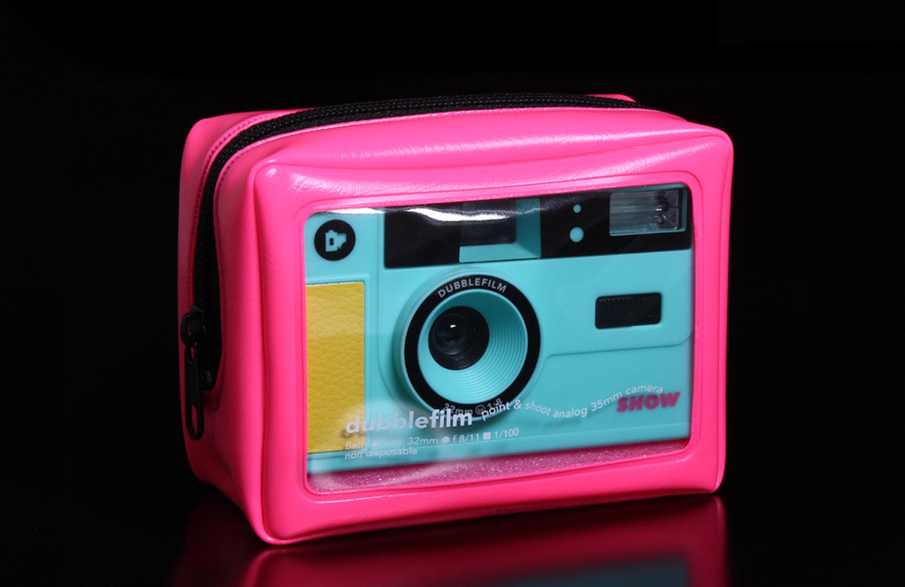 Dubblefilm Show filmes fényképezőgép (türkiz/pink tokkal)
