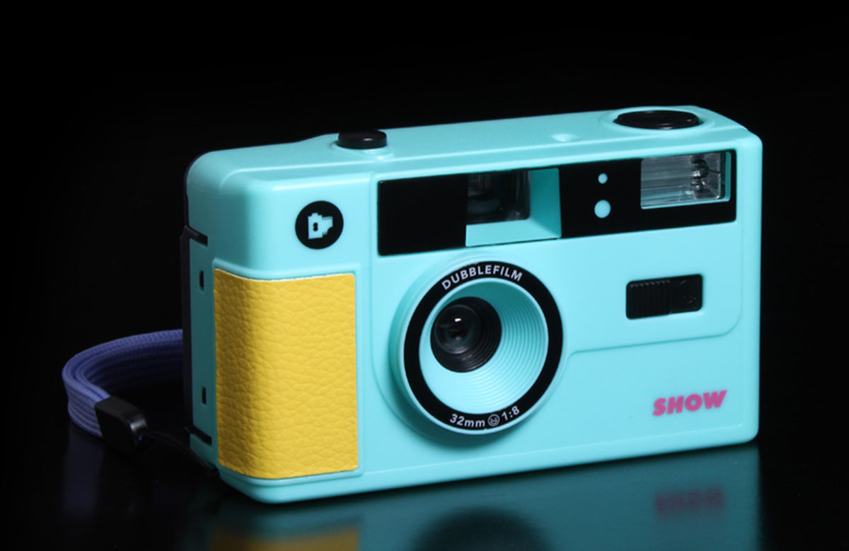 Dubblefilm Show turquoise and pink case