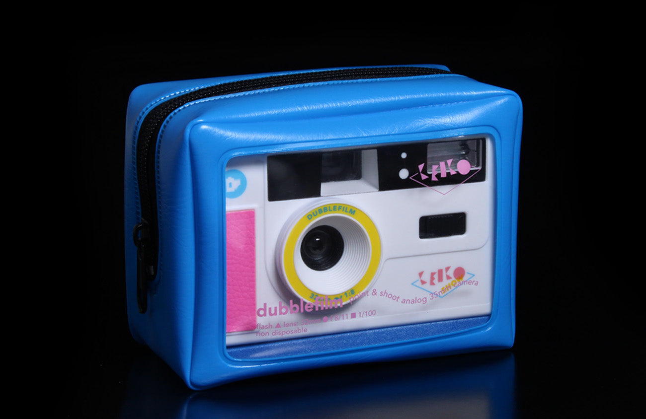 Dubblefilm Show filmes fényképezőgép (fehér/kék tokkal)