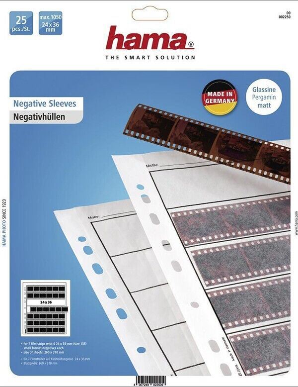 Hama 35mm negative sleeves 25 pack